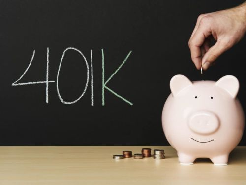 piggy bank and 401k